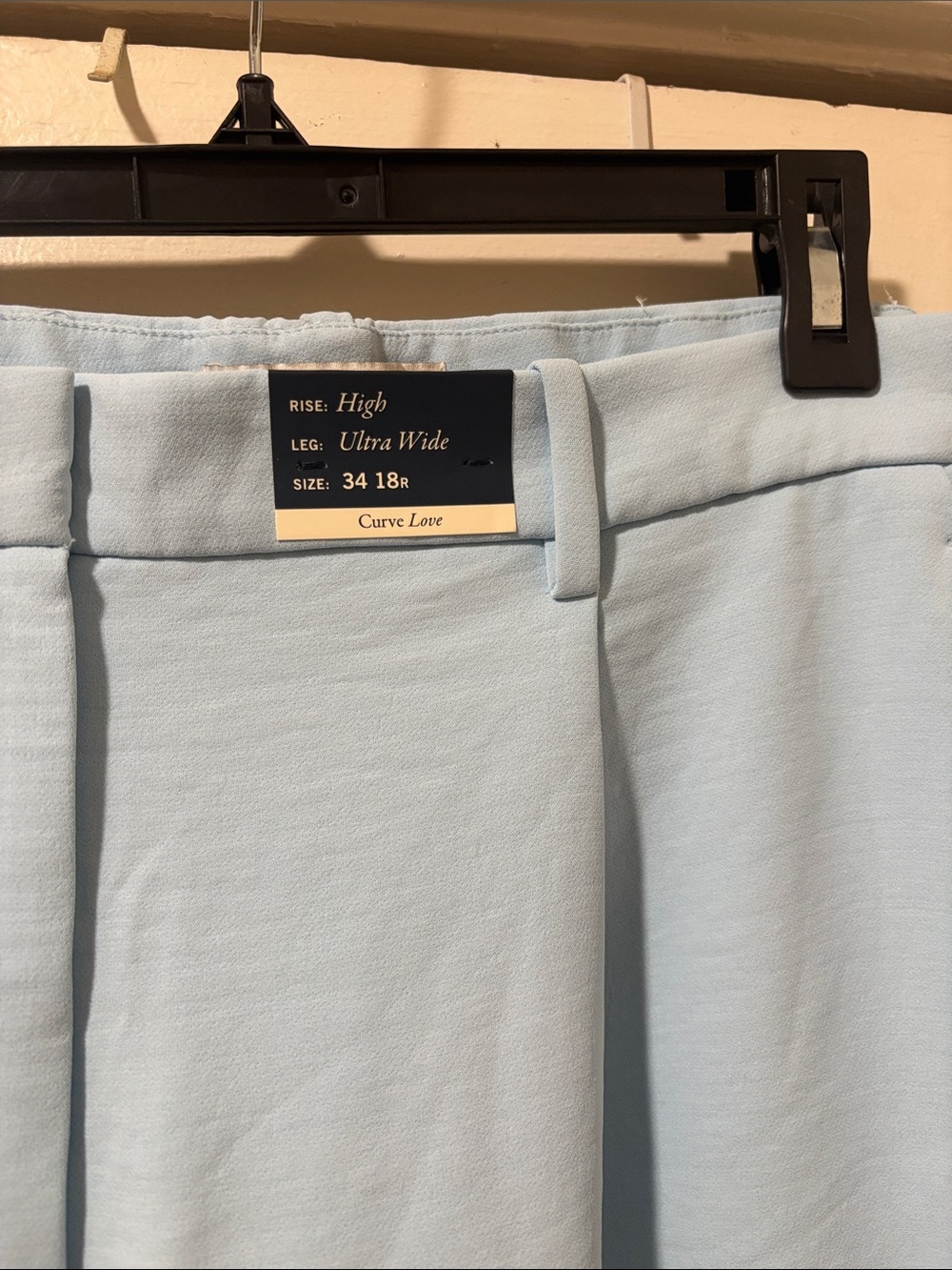 Abercrombie & Fitch Women's Wide Leg Pants in Light Blue - Picture 2 of 9